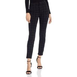 Aqua Black Stretch Pants High Rise Ponte Slim Leggings SZ M NWT